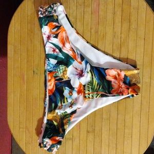Floral, bikini bottoms
